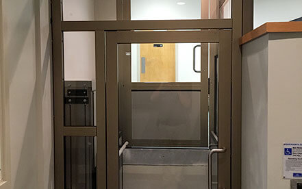 Genesis shaftway model vertical platform lift for wheelchairs