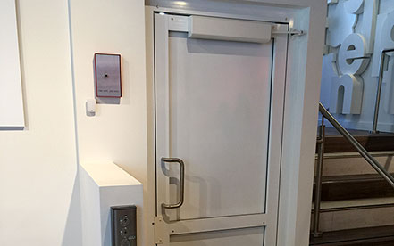 Genesis shaftway model vertical platform lift for wheelchairs