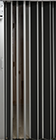 Solid black accordion gate with clear panels open from Garaventa Lift’s 3D elevator configurator accessory options