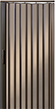 Bronze acrylic accordion gate open from Garaventa Lift’s 3D elevator configurator accessory gate options