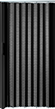 Black aluminum perforated gate open from Garaventa Lift’s 3D elevator configurator accessory options