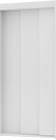 White sliding door open from Garaventa Lift’s 3D elevator configurator accessory option