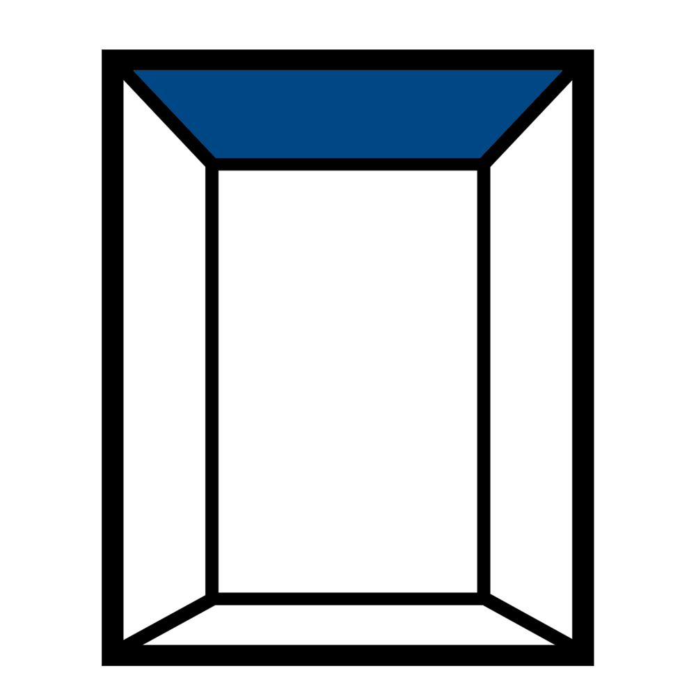 Ceiling design icon from Garaventa Lift’s 3D elevator configurator used for personalized lift interior customization options