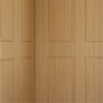 Red oak recessed wood ceiling panel texture from Garaventa Lift’s 3D elevator configurator interior design options